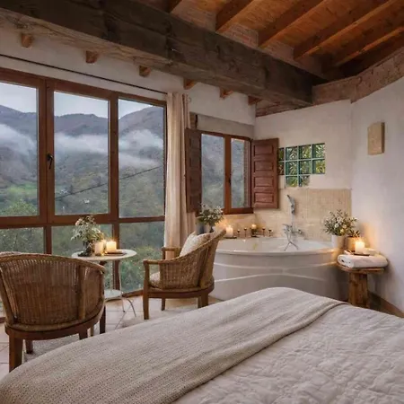 El Carbayu, Jacuzzi Y Vistas *